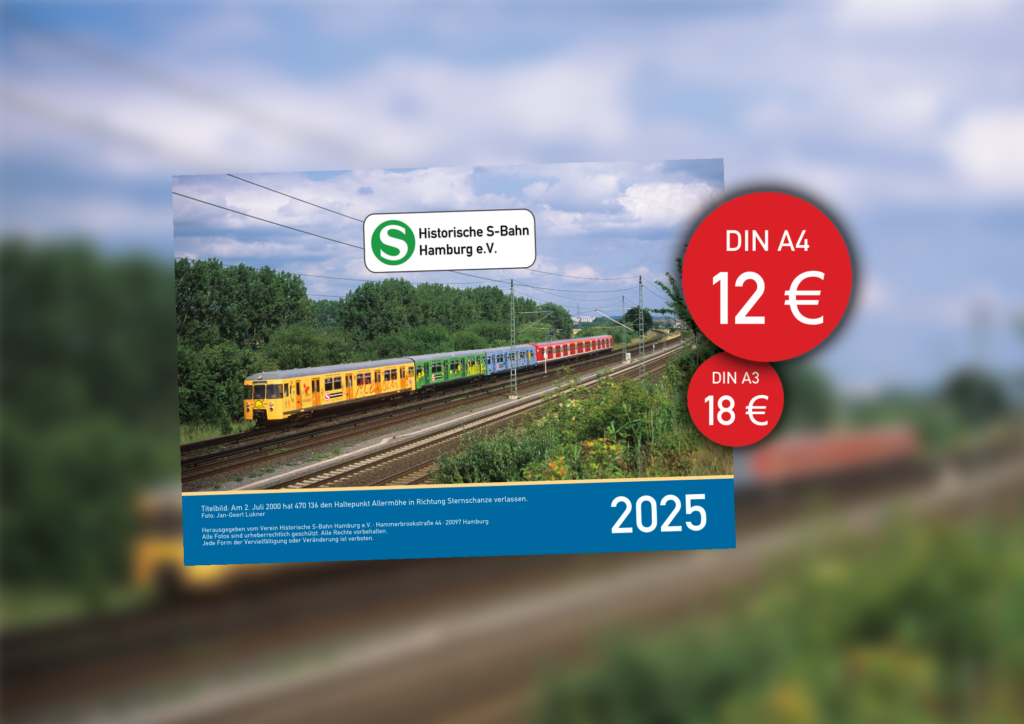 Beitragsbild Kalender 2025 – Verein Historische S-Bahn Hamburg e.V.
